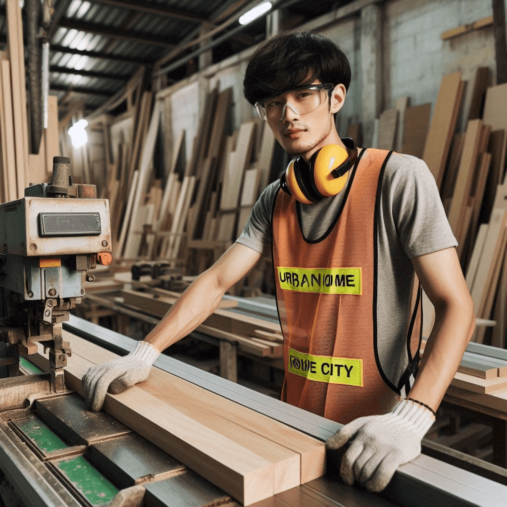 A Boy Cut the Wooden